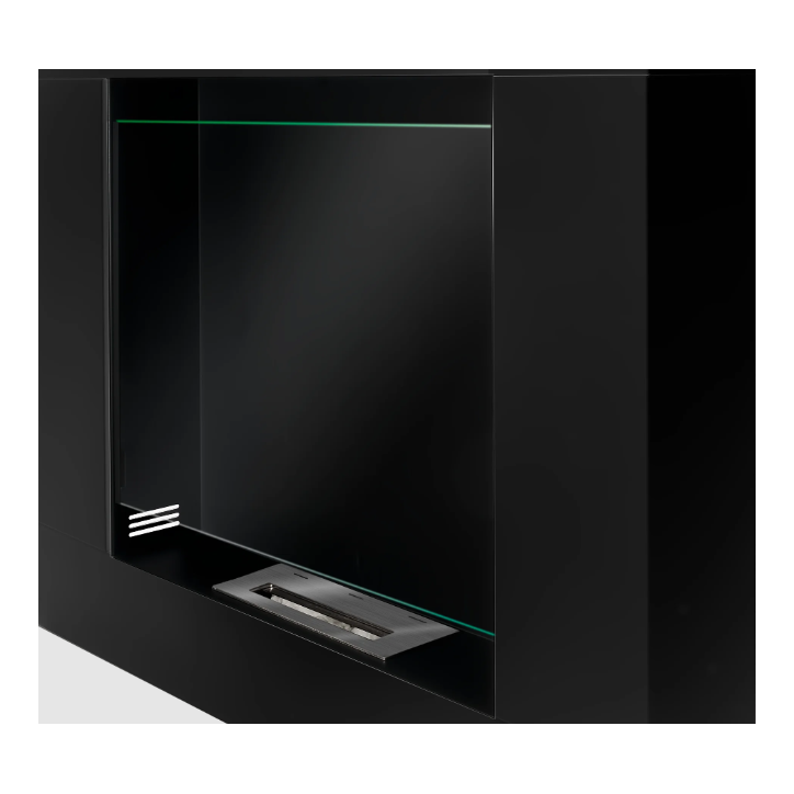 Bio-cheminée portail Asne noir mat 105 x 90cm